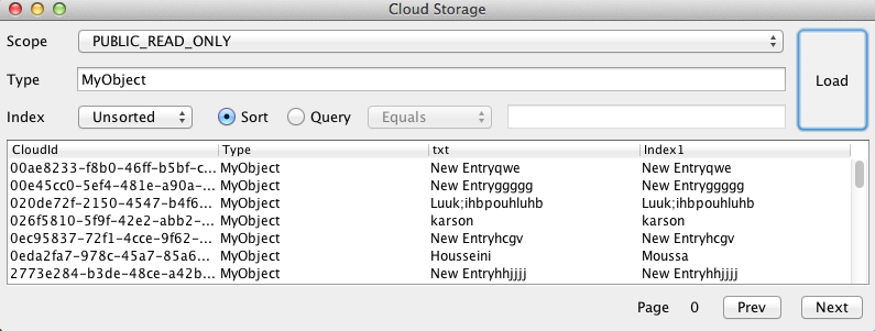 Cloud Object Viewer