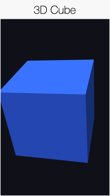 A Phong lit cube rendered by RenderView