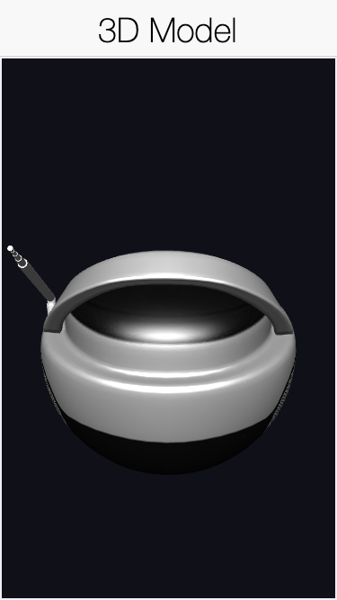 A textured glTF model loaded with GltfLoader